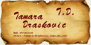 Tamara Drašković vizit kartica